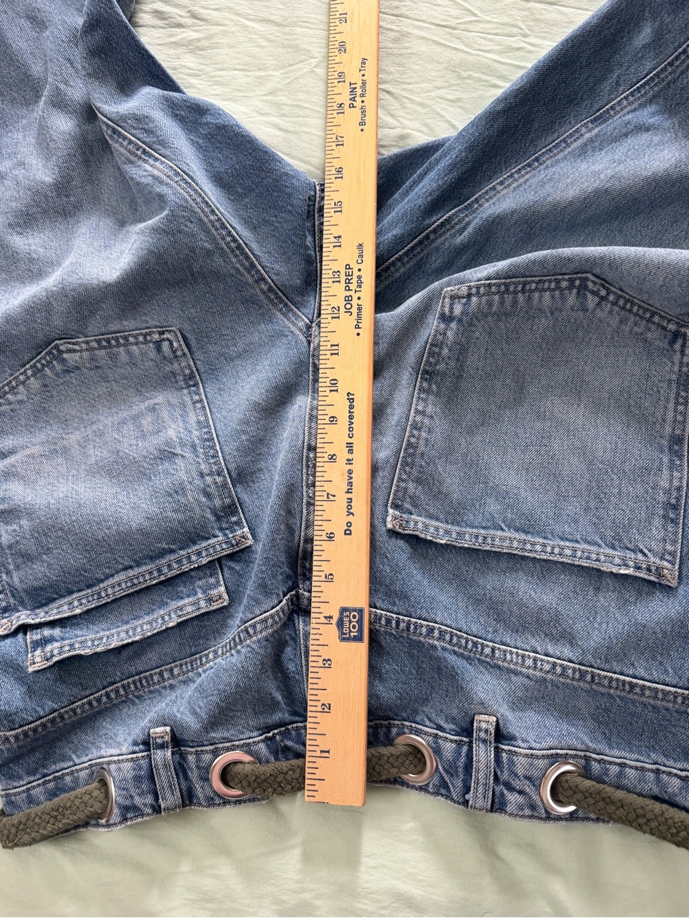 We the free people moxie distressed barrel jeans 32 boho - Picture 11 of 12